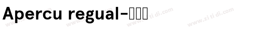 Apercu regual字体转换